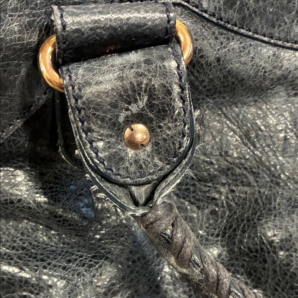 Balenciaga Dark Knight Lambskin Leather Giant 21 Rose Gold Motorcycle City Bag - Picture 7 of 15